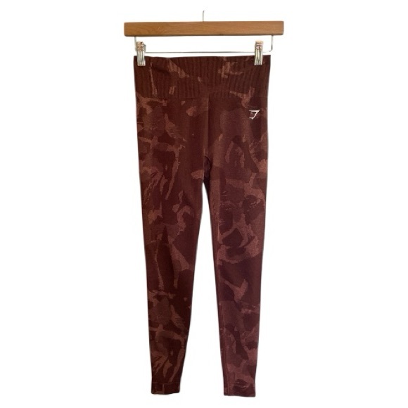 Gymshark Pants - Gymshark Adapt Red Camo Seamless Leggings Small